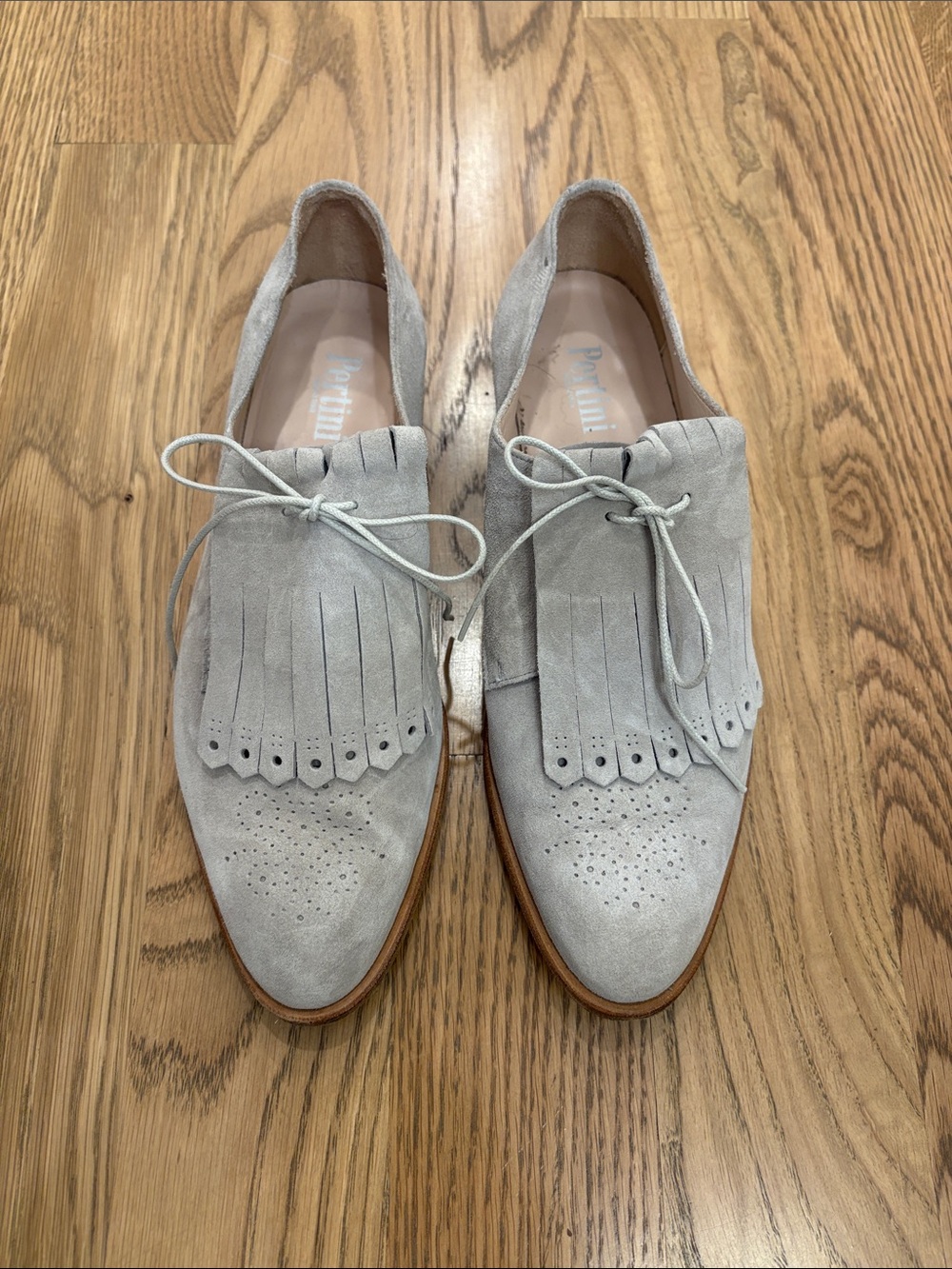 Pertini Suede Fringe Shoes